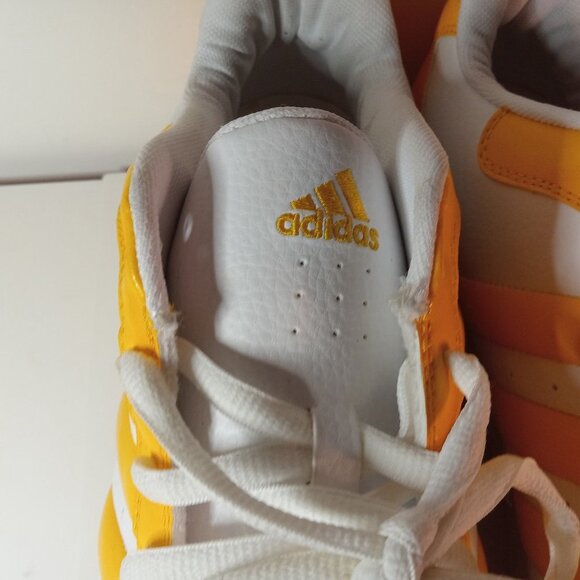 Addias  Yellow and Black Stripe Low Top Sneakers SZ. 18 - Picture 7 of 11